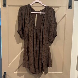 Free People Brown Jumpsuit